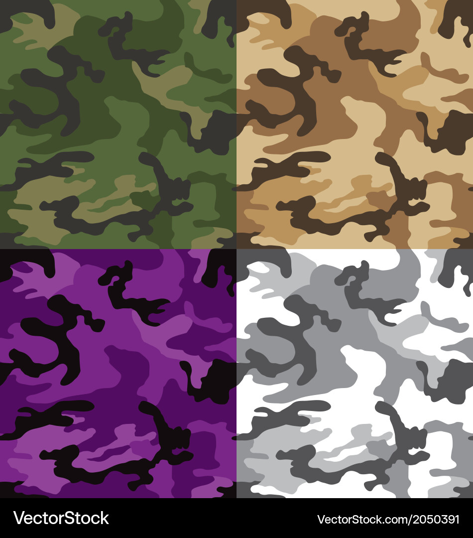 Multi Cam Seamless Pattern vector image