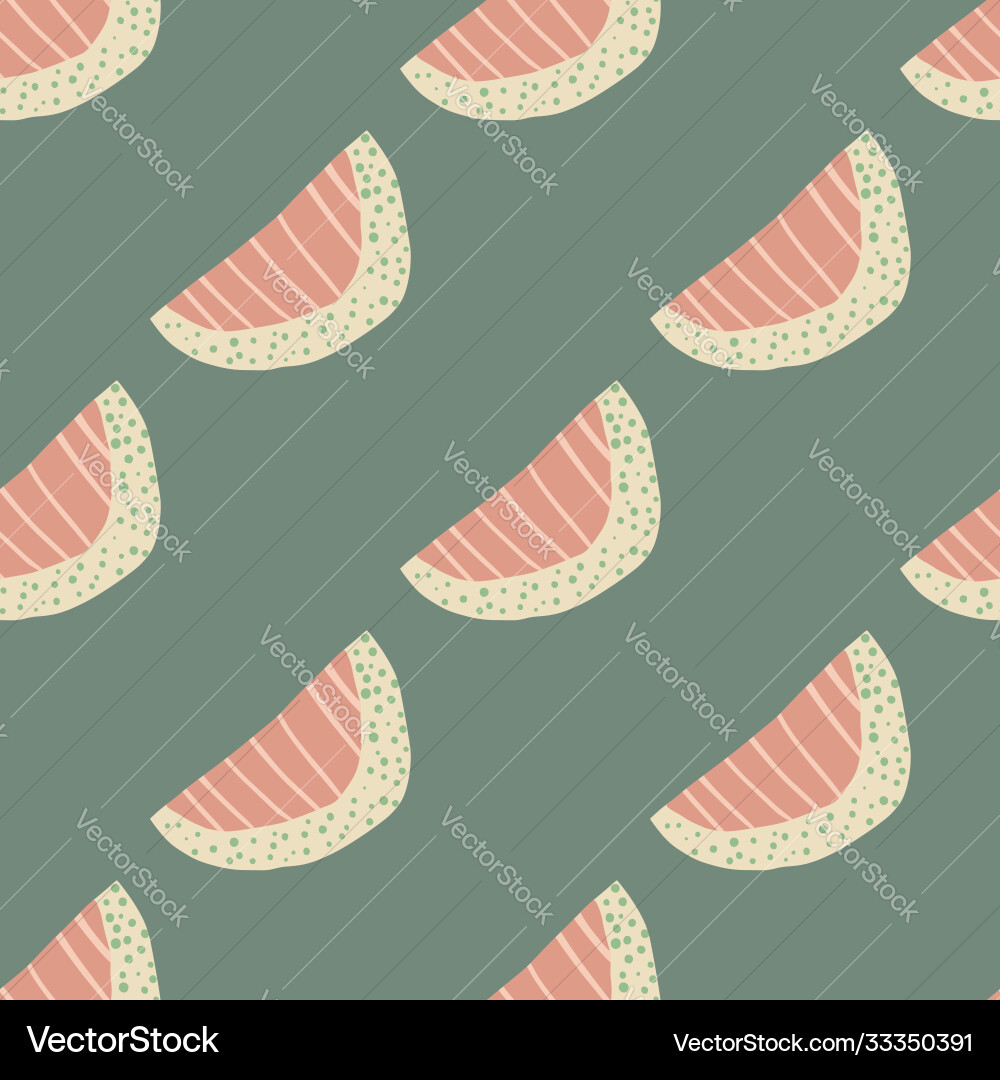 Seamless doodle pattern with abstract slices Seamless doodle pattern with abstract slices vector image