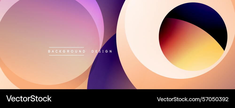 Abstract circles overlap creating gradient color Abstract circles overlap creating gradient color Vector Image