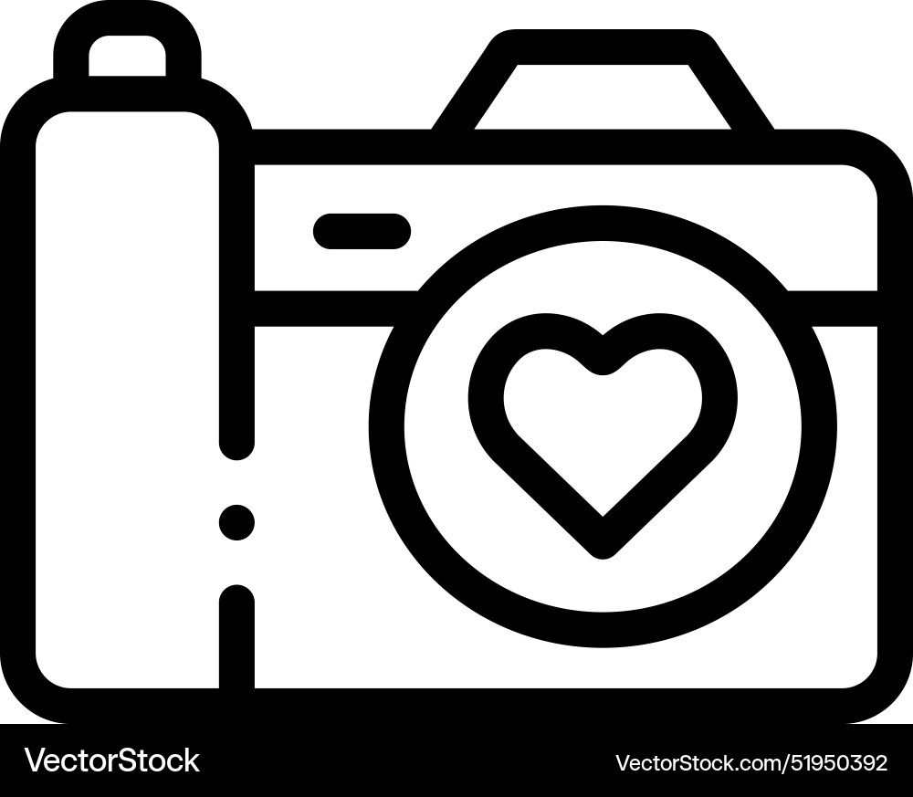 Camera icon thin linear style design isolated Camera icon thin linear style design isolated Vector Image