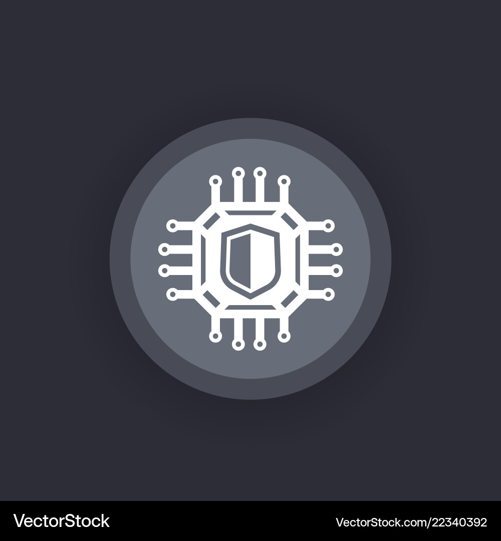 Cryptography cyber security icon Cryptography cyber security icon vector image