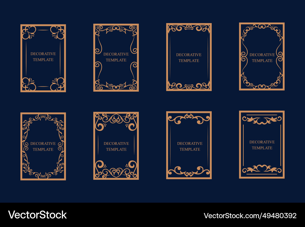 Decorative frame elegant element for design Vector Image