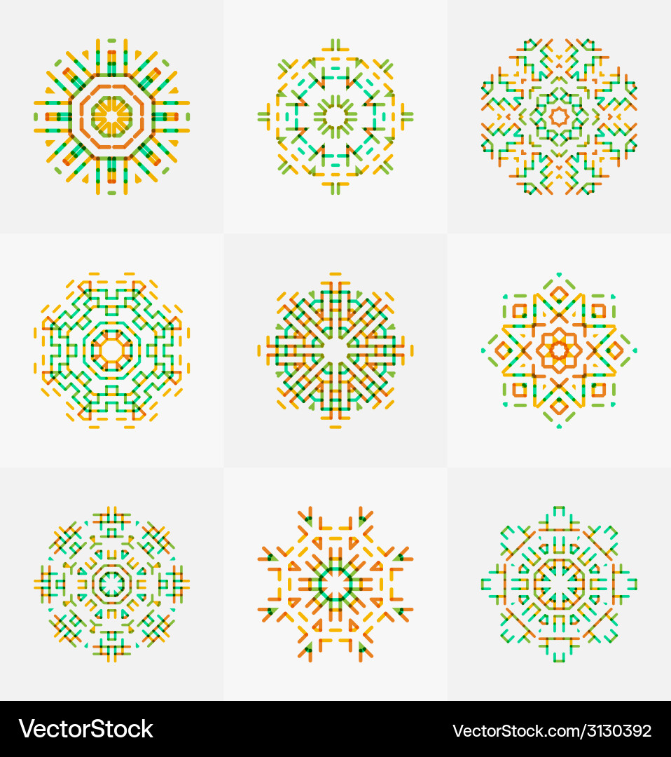 Different seamless patterns Vector Image