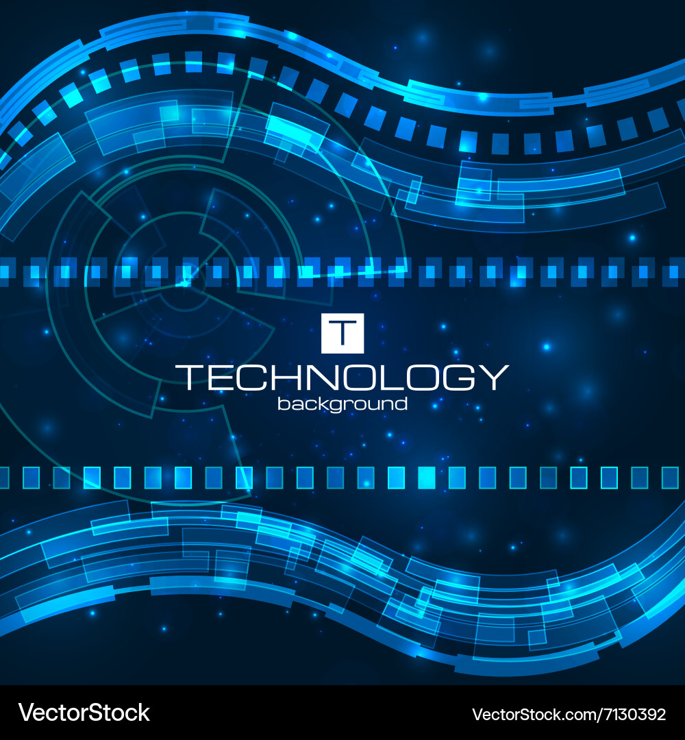 Futuristic digital background with space for text Vector Image