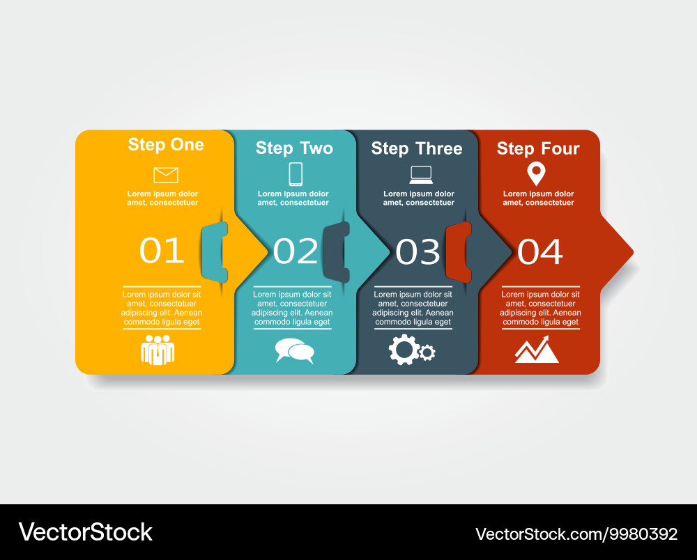 Infographic Design Template Vektorbild