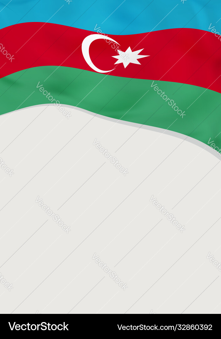 Leaflet design with flag azerbaijan template Leaflet design with flag azerbaijan template Vector Image