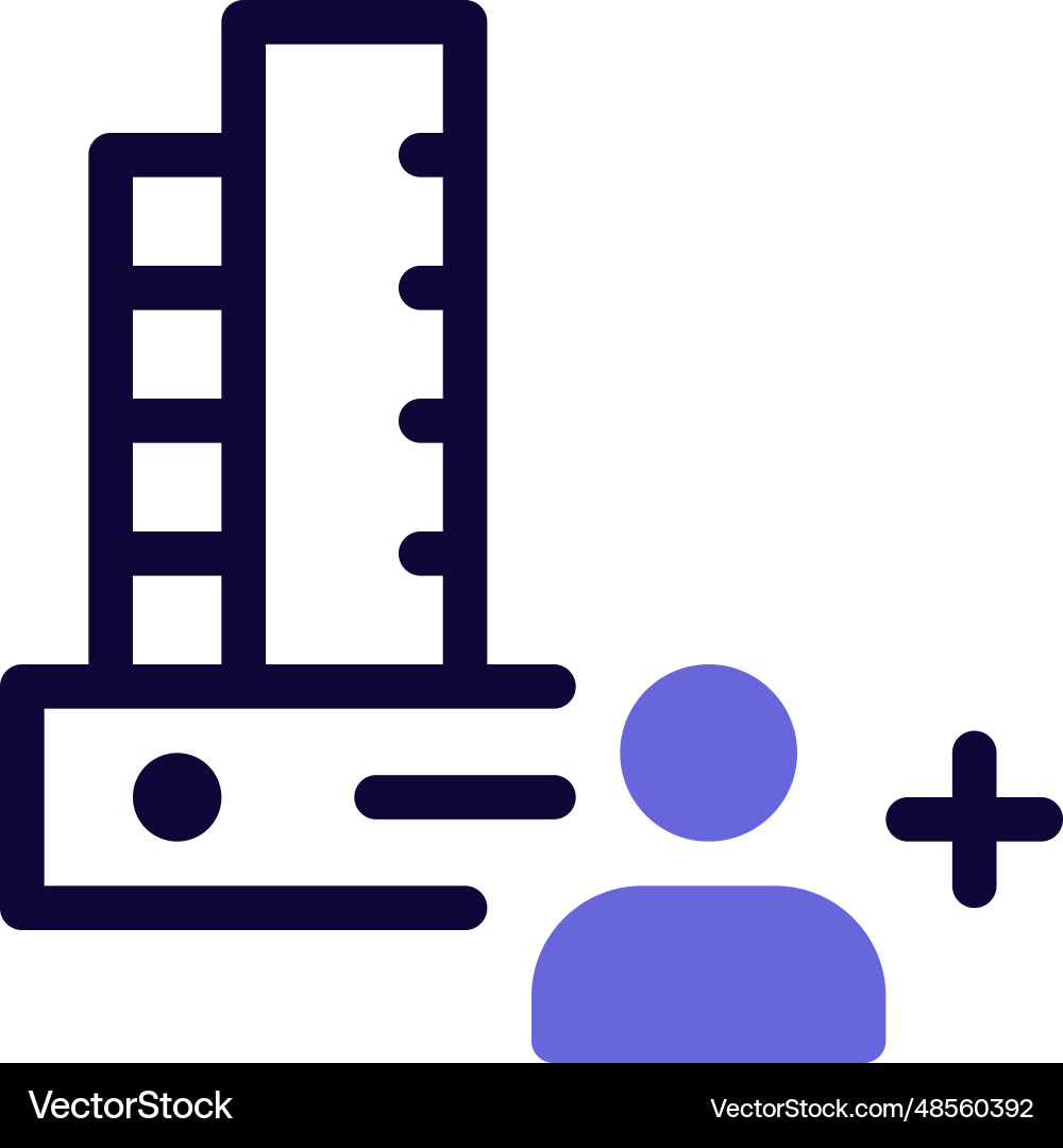 Multiple users working in the factory facility vector image