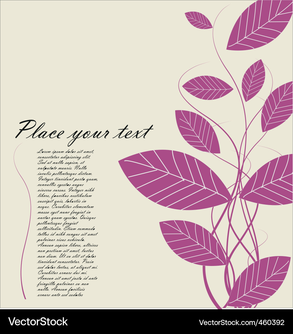 Natural background Royalty Free Vector Image - VectorStock