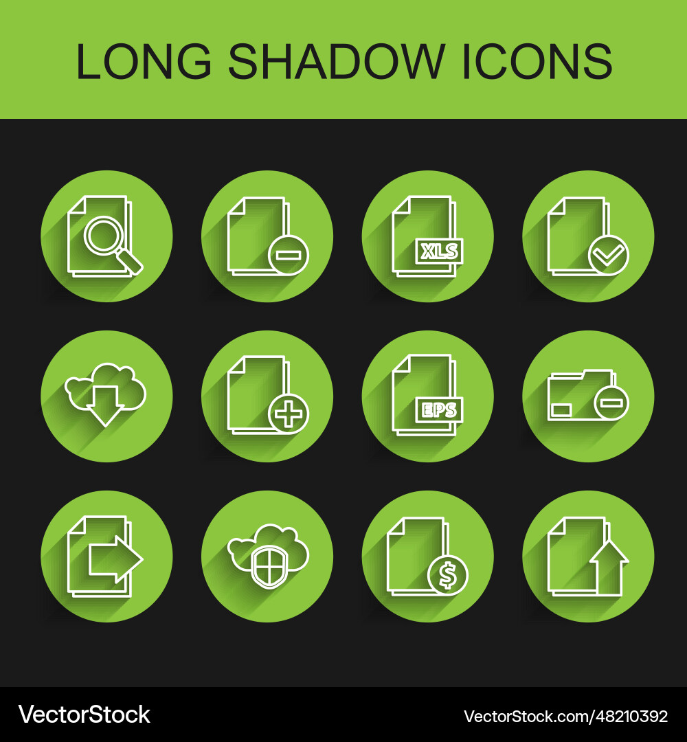 Set line next page arrow cloud and shield Set line next page arrow cloud and shield Vector Image