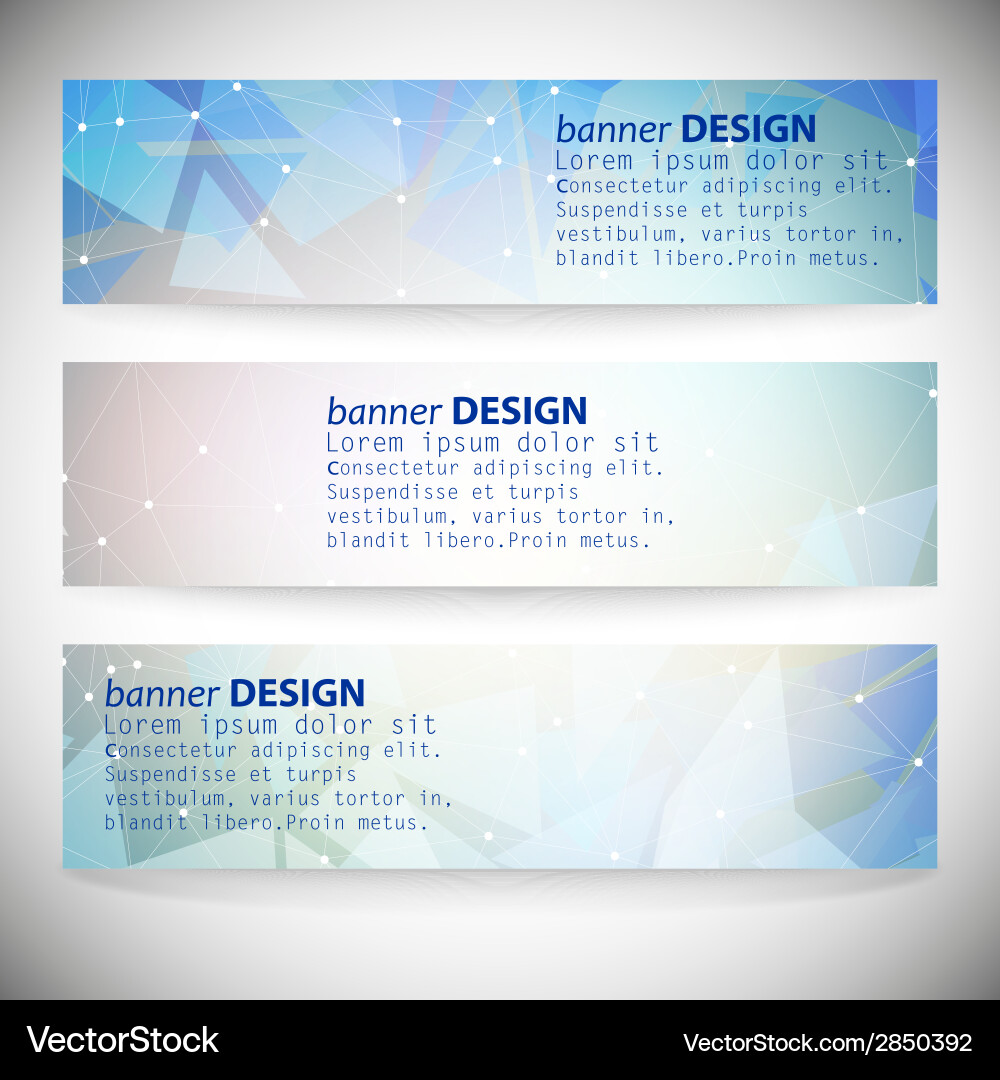 Set with polygonal abstract shapes circles lines vector image