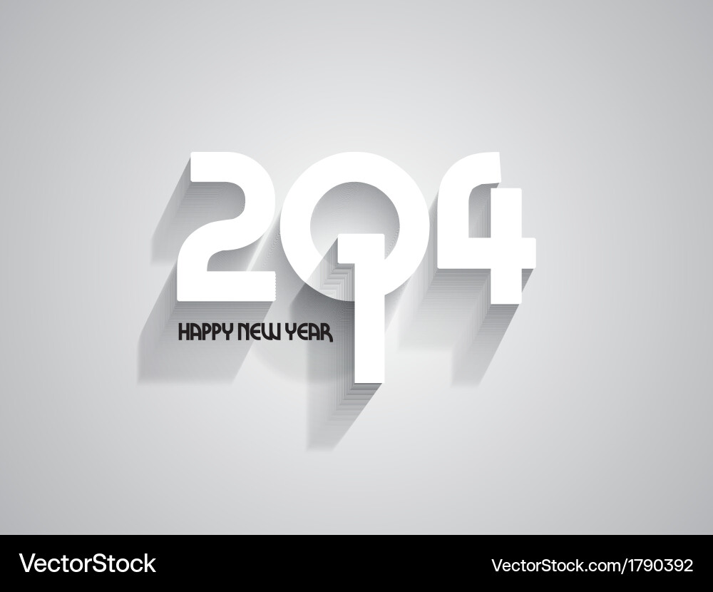 Simplistic text background for the new year vector image
