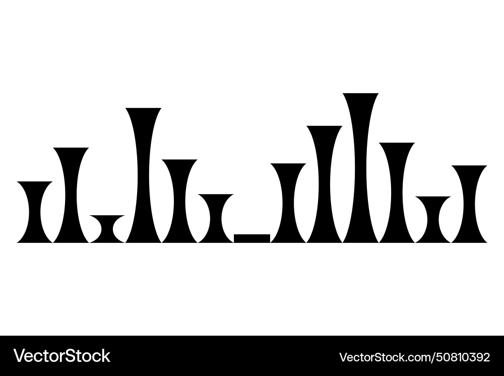 Sound wave audio digital equalizer technology Vector Image