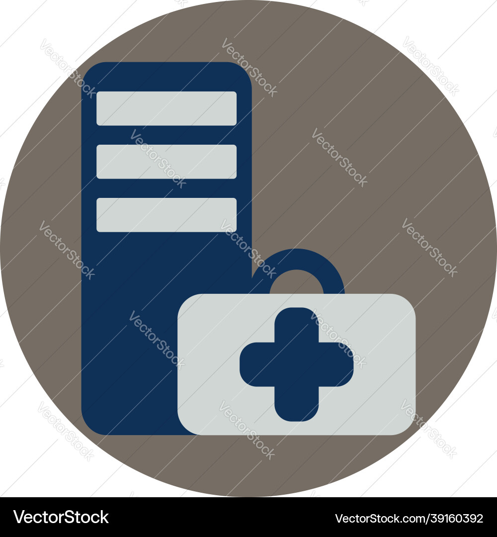 Special computer system unit on a white Vector Image