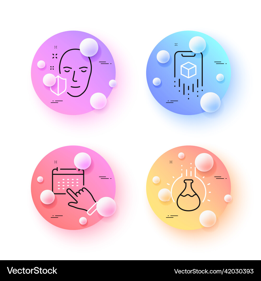 Augmented reality event click and face protection Augmented reality event click and face protection Vector Image
