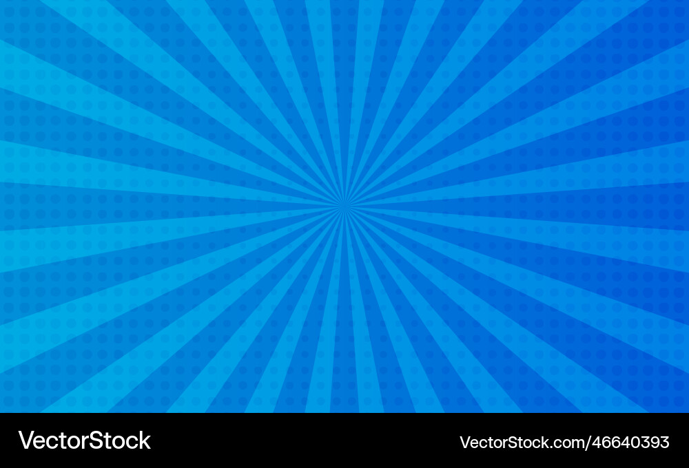 Comic Pop Art Blue Background Royalty Free Vector Image