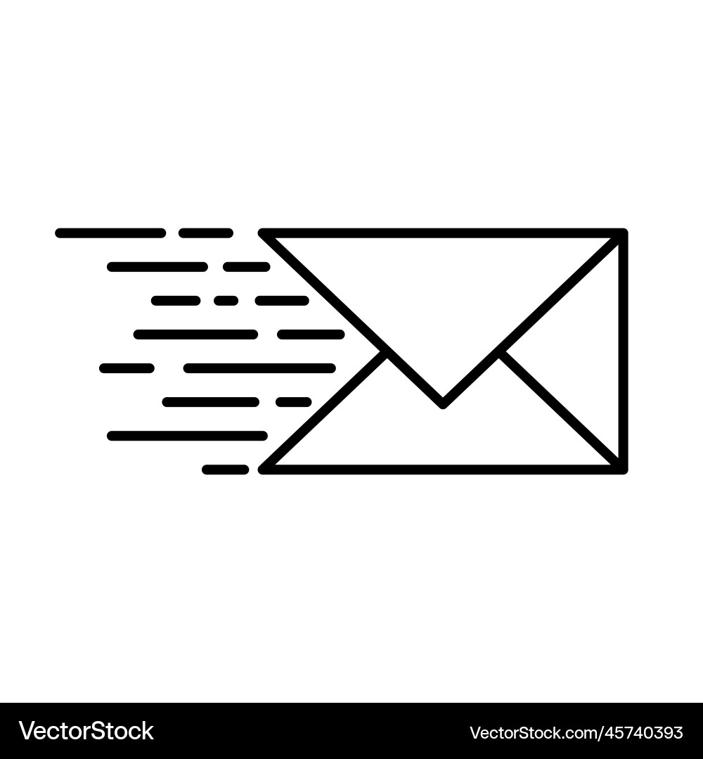 Email data sending icon Email data sending icon vector image