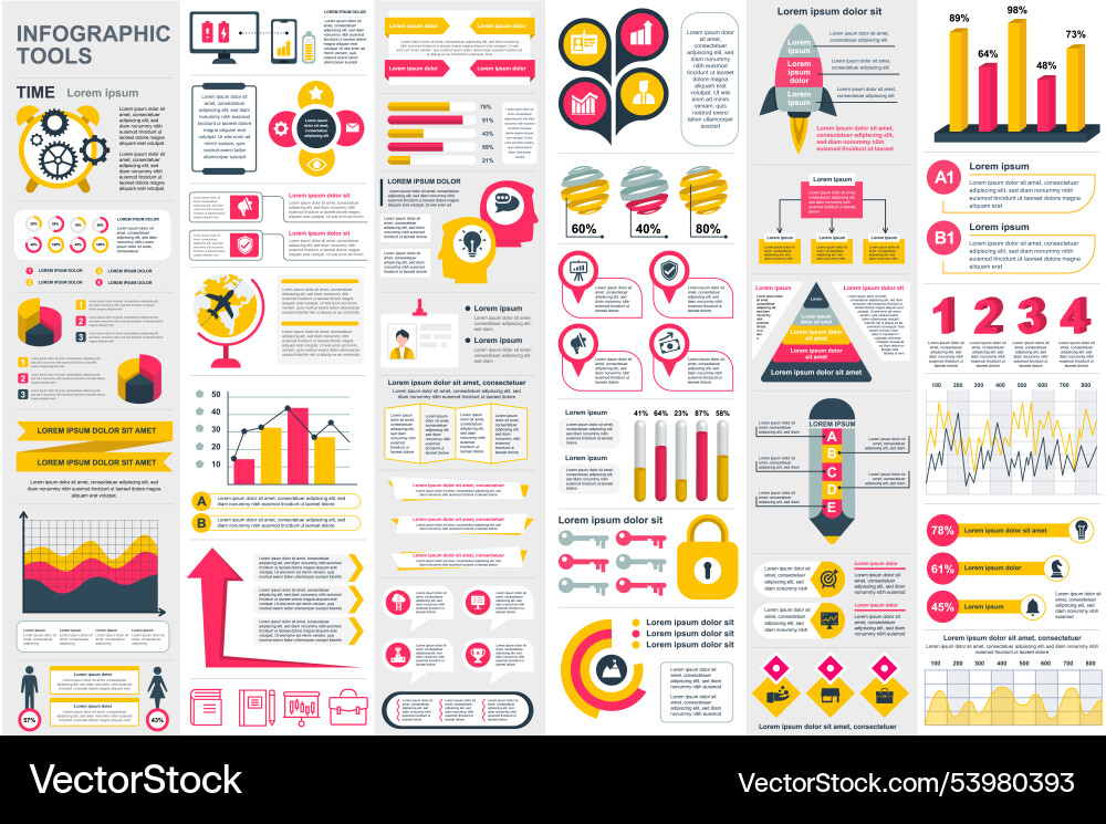 Infographic elements data visualization design Infographic elements data visualization design vector image