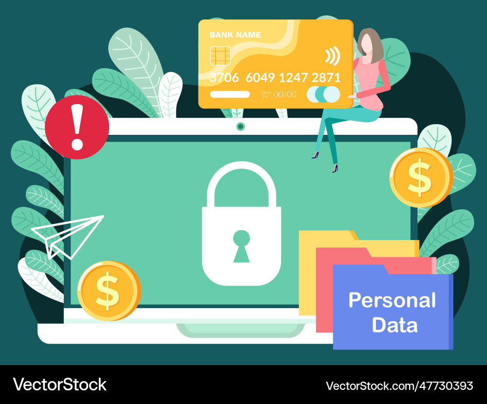 Laptop locked notification button password field Laptop locked notification button password field vector image