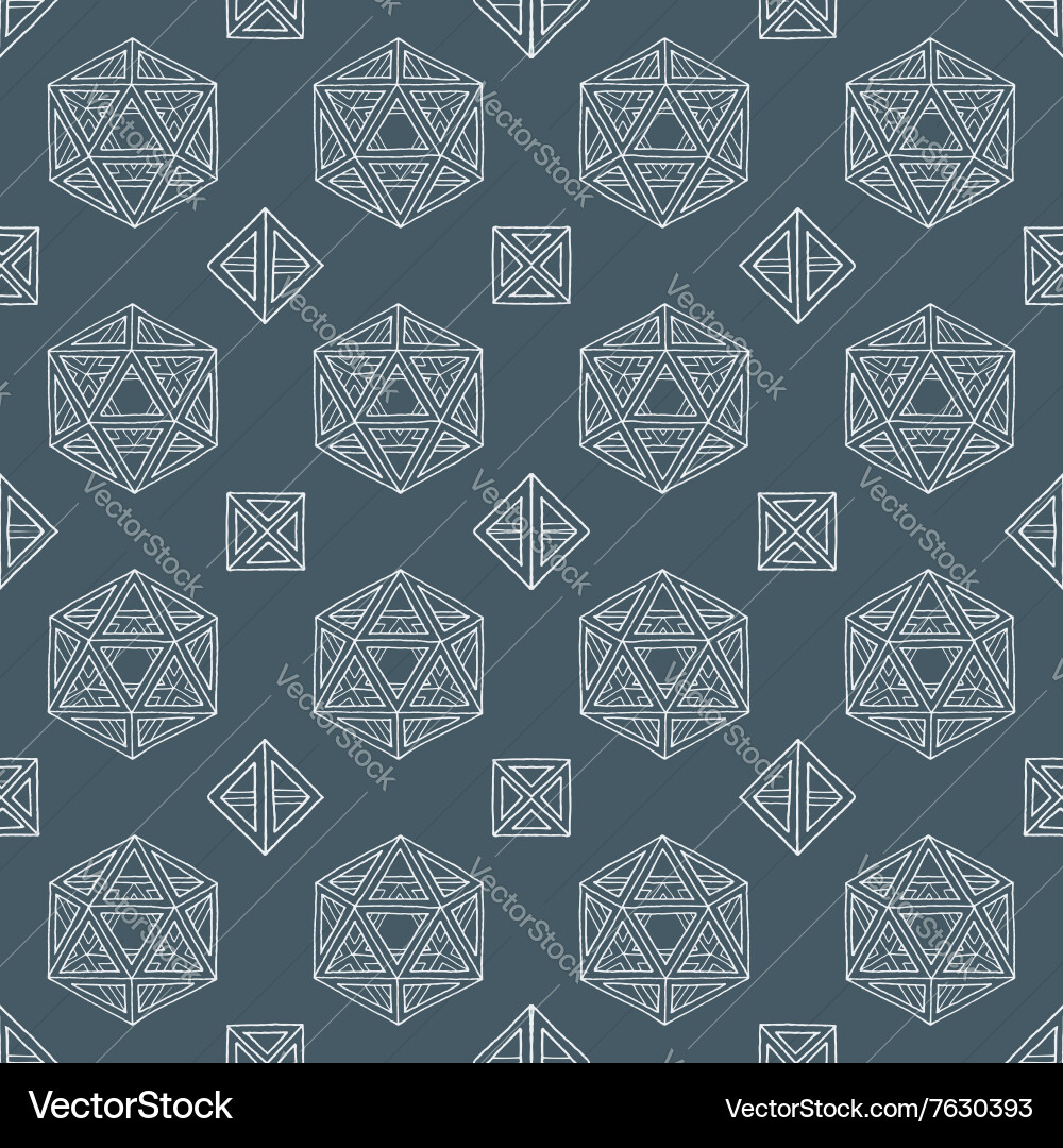 Platonic Solids Pattern Vector Image
