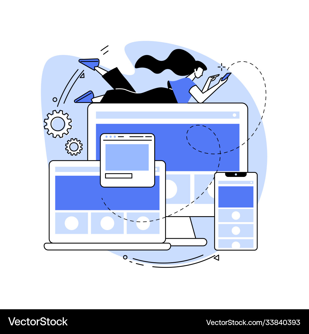 Responsive web design abstract concept Responsive web design abstract concept vector image