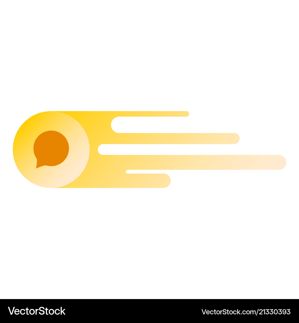 Typing in a chat bubble icon isolated comment vector image