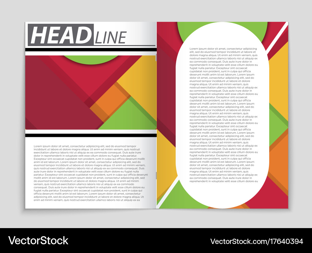 Abstract layout background set for art vector image