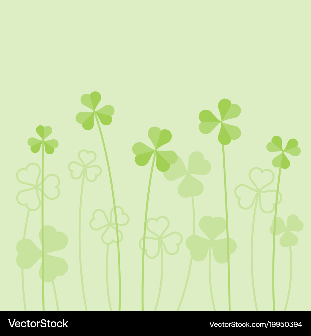 Clover Shamrock Pattern vector image