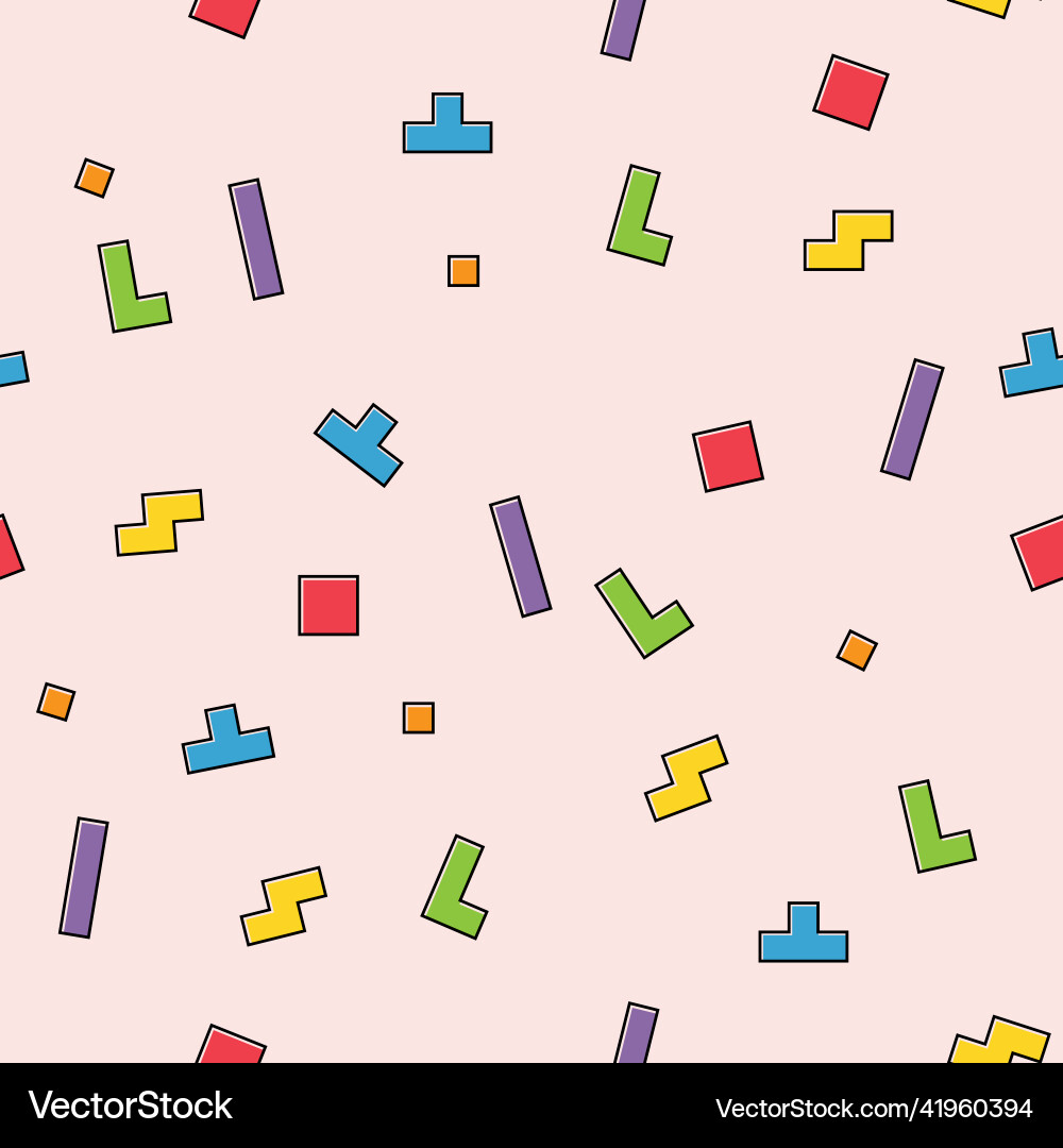 Color pixel design pattern puzzle style Color pixel design pattern puzzle style vector image