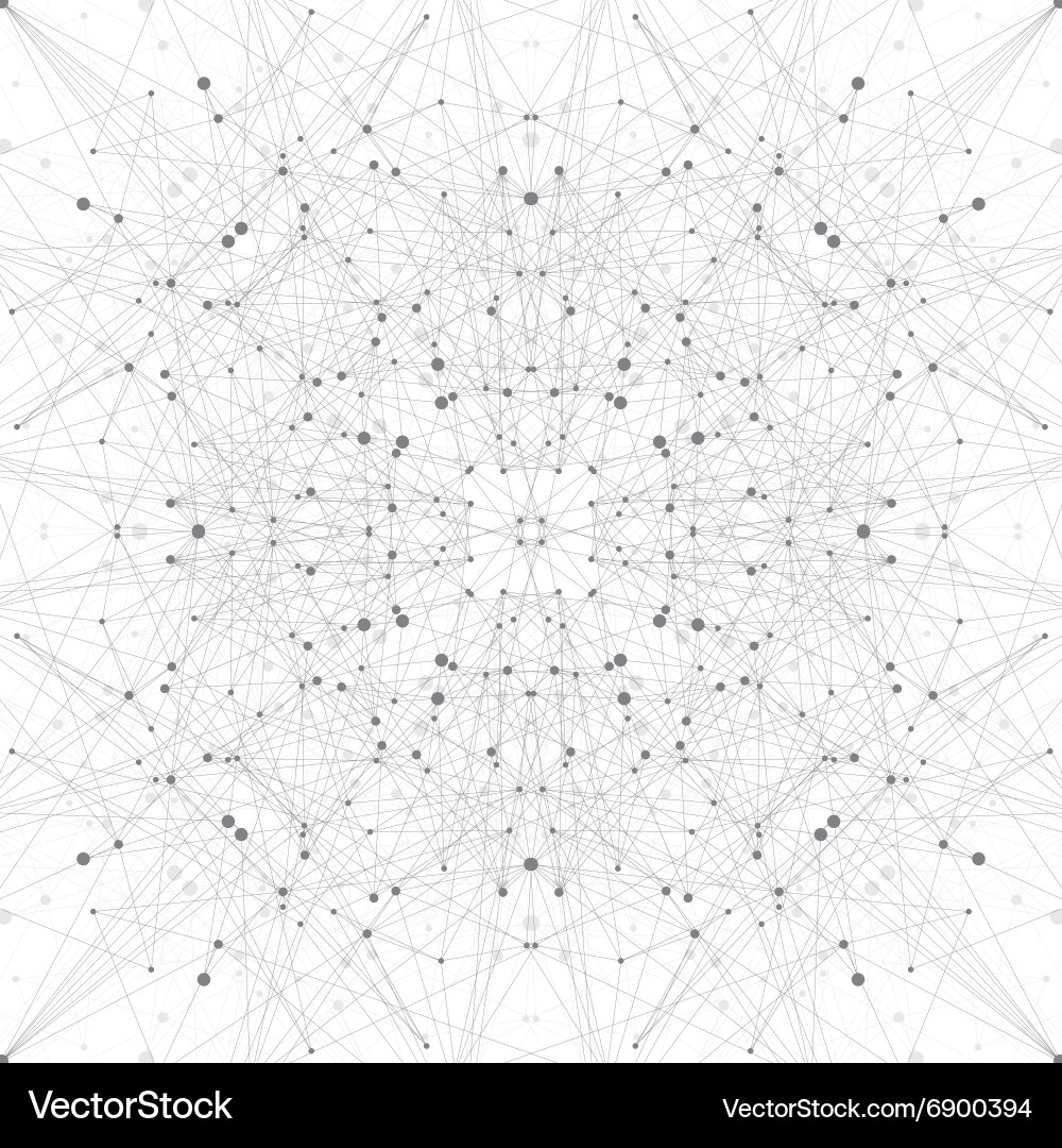 Connected Network Abstract Science vector image
