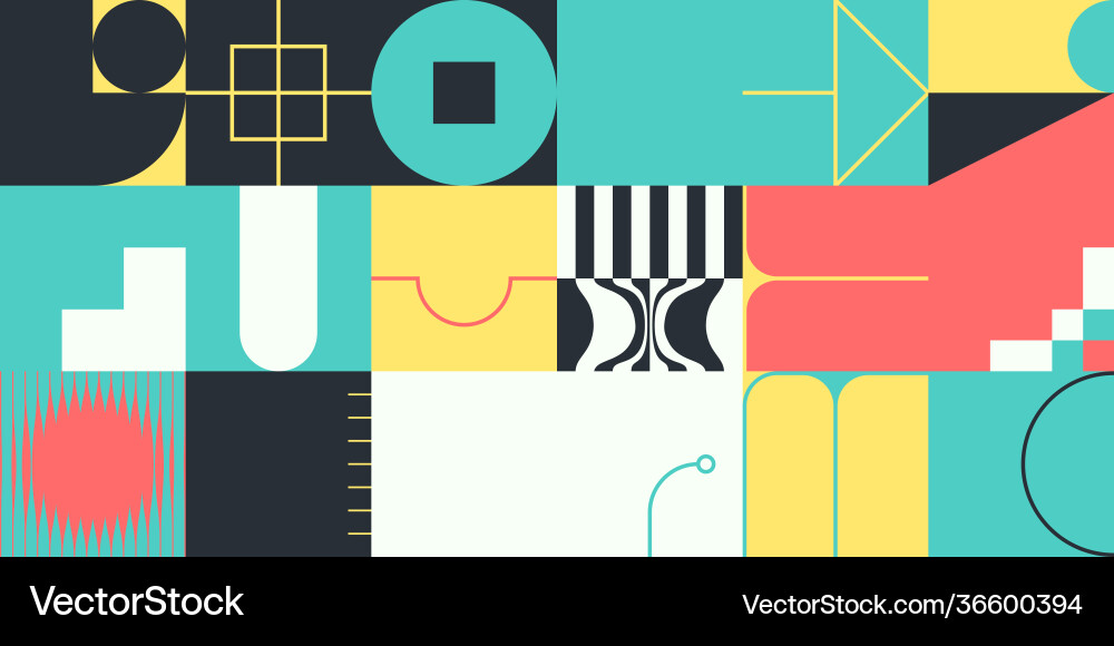 Deconstructed abstract pattern design Deconstructed abstract pattern design vector image