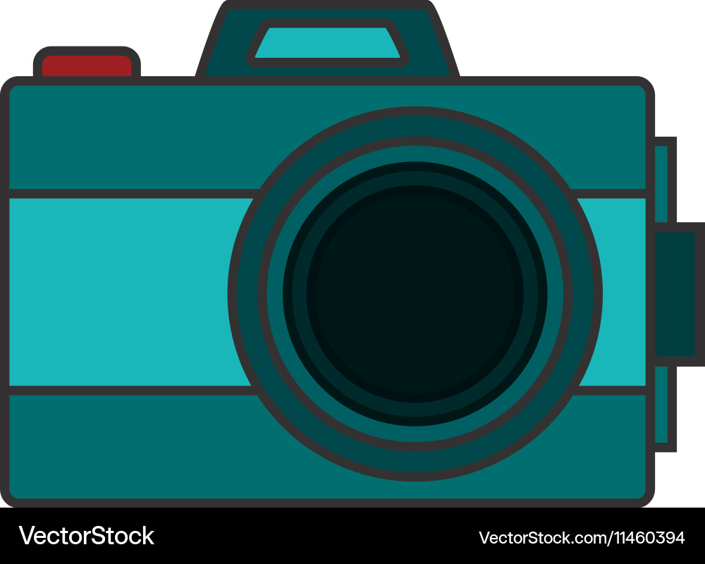 Isolated camera device design vector image