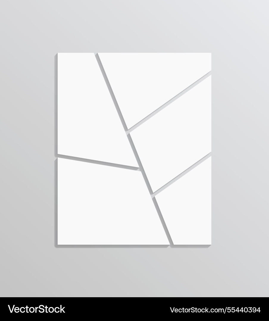 Moodboard grid photo collage layout Moodboard grid photo collage layout vector image