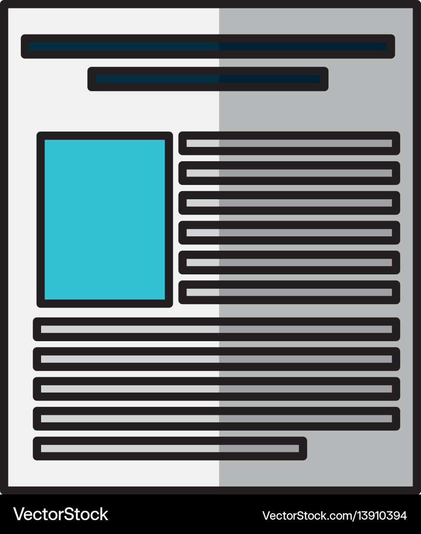 Paper document file icon vector image