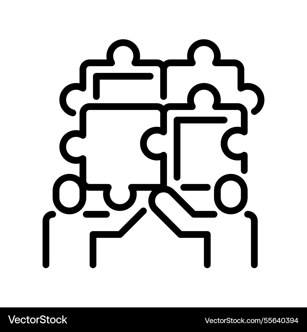 Problem solving line icon universal creative Problem solving line icon universal creative vector image
