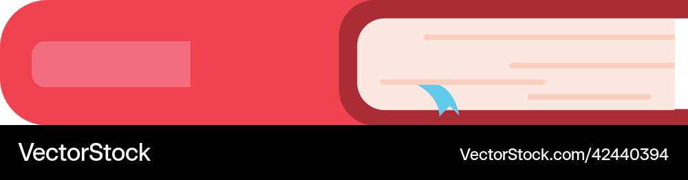 Red notebook design vector image