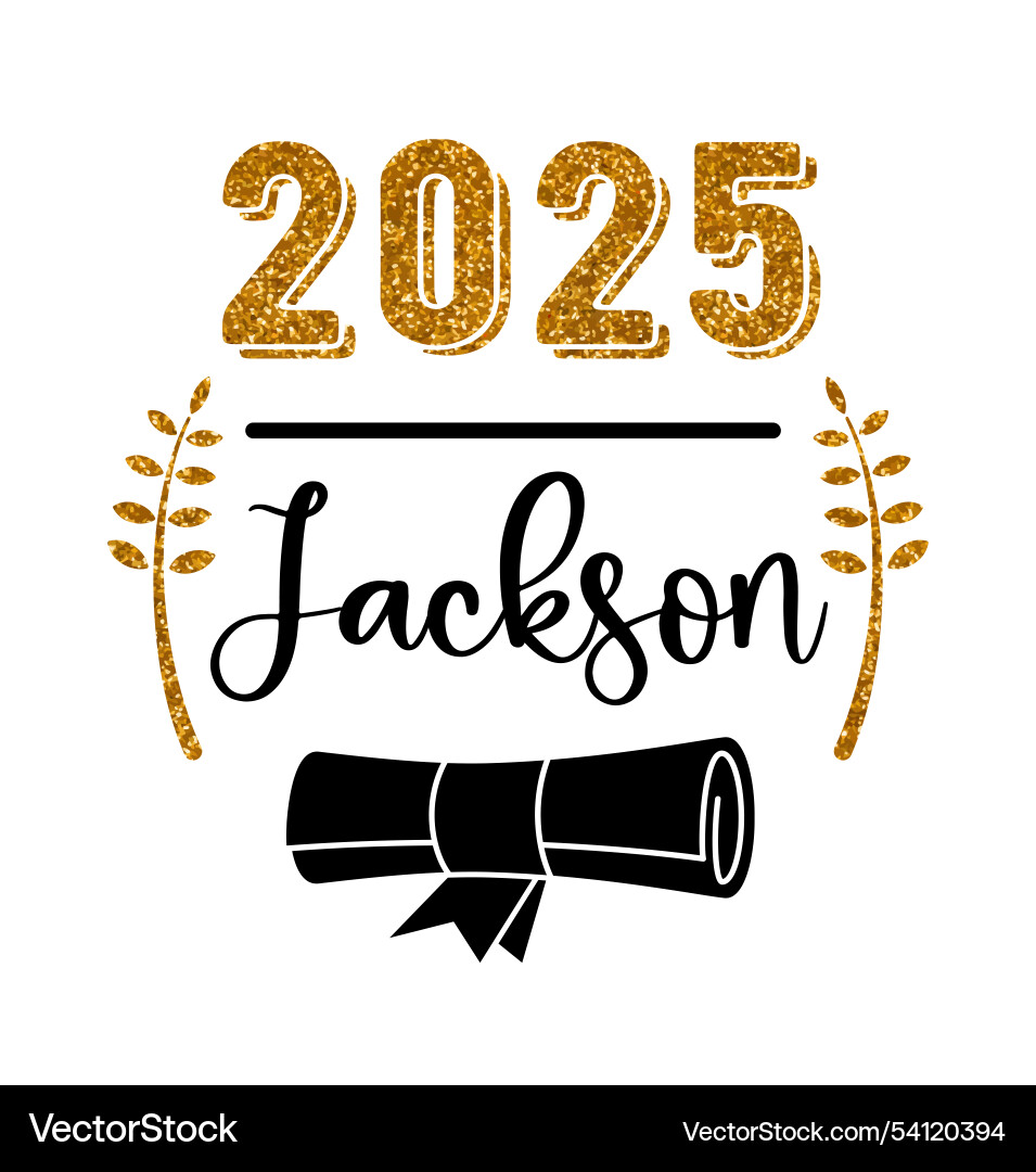 Schreibvorlage für einen Absolventen 2025 Schreibvorlage für einen Absolventen 2025 vektorbild