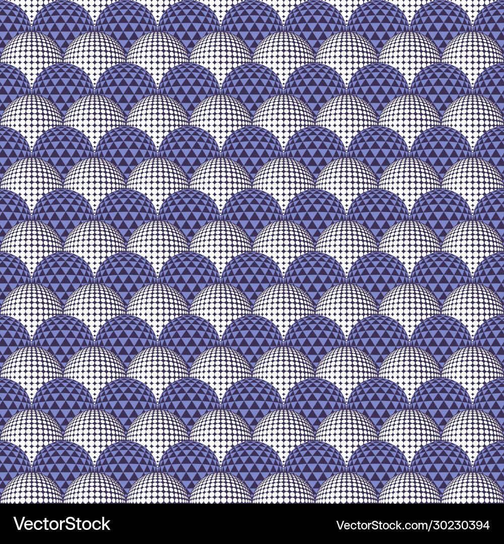 Seamless pattern with abstract round 3d halftone Seamless pattern with abstract round 3d halftone vector image