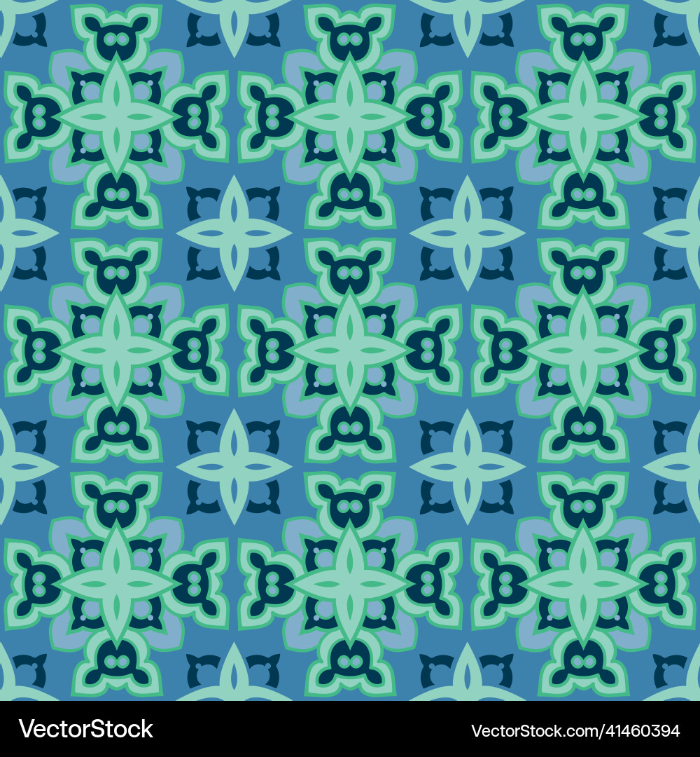 Seamless pattern with mosaic tiles Seamless pattern with mosaic tiles vector image
