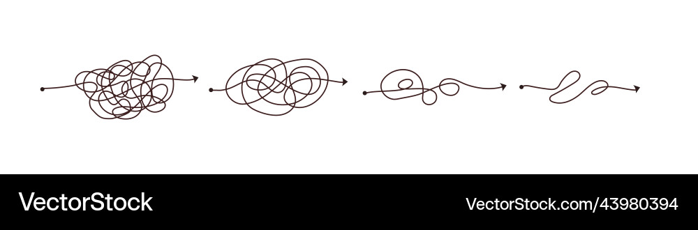 Simple line and complex easy way scribble doodle Simple line and complex easy way scribble doodle vector image