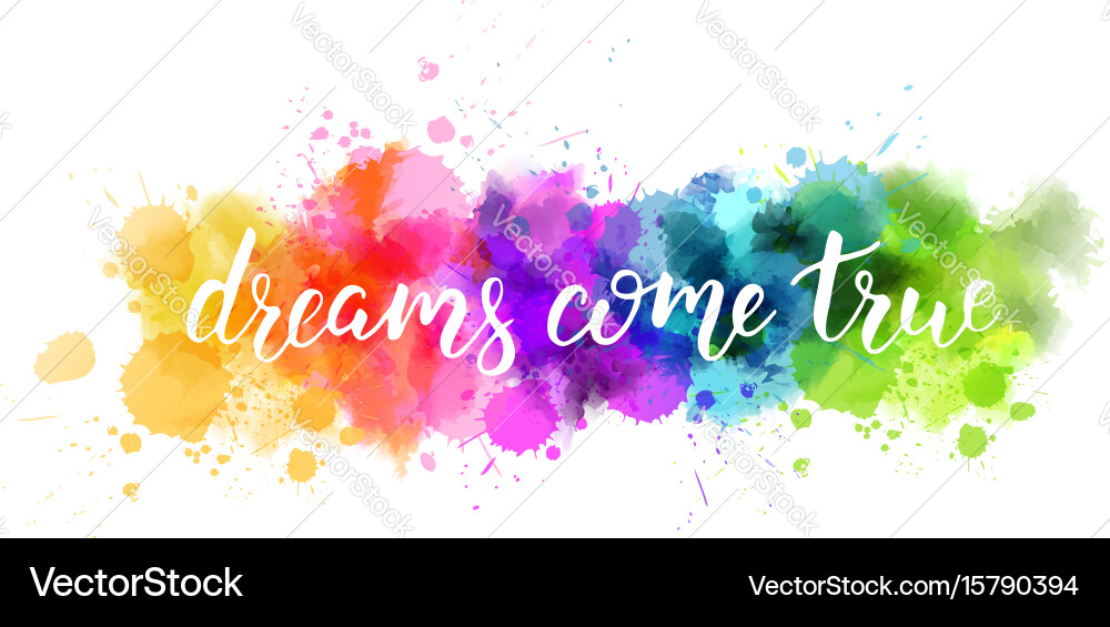 Watercolor Dreams Splash vector image