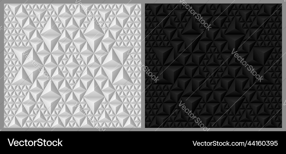 3D Geometric Triangle Pattern Vector Image