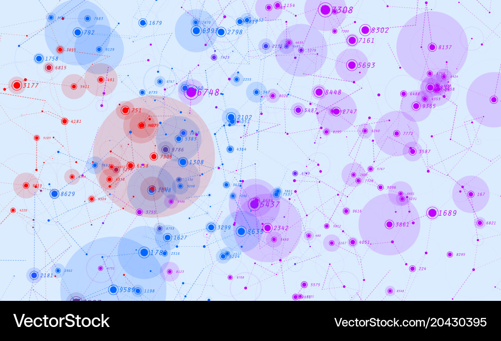 Abstract Data Flow Visualization vector image