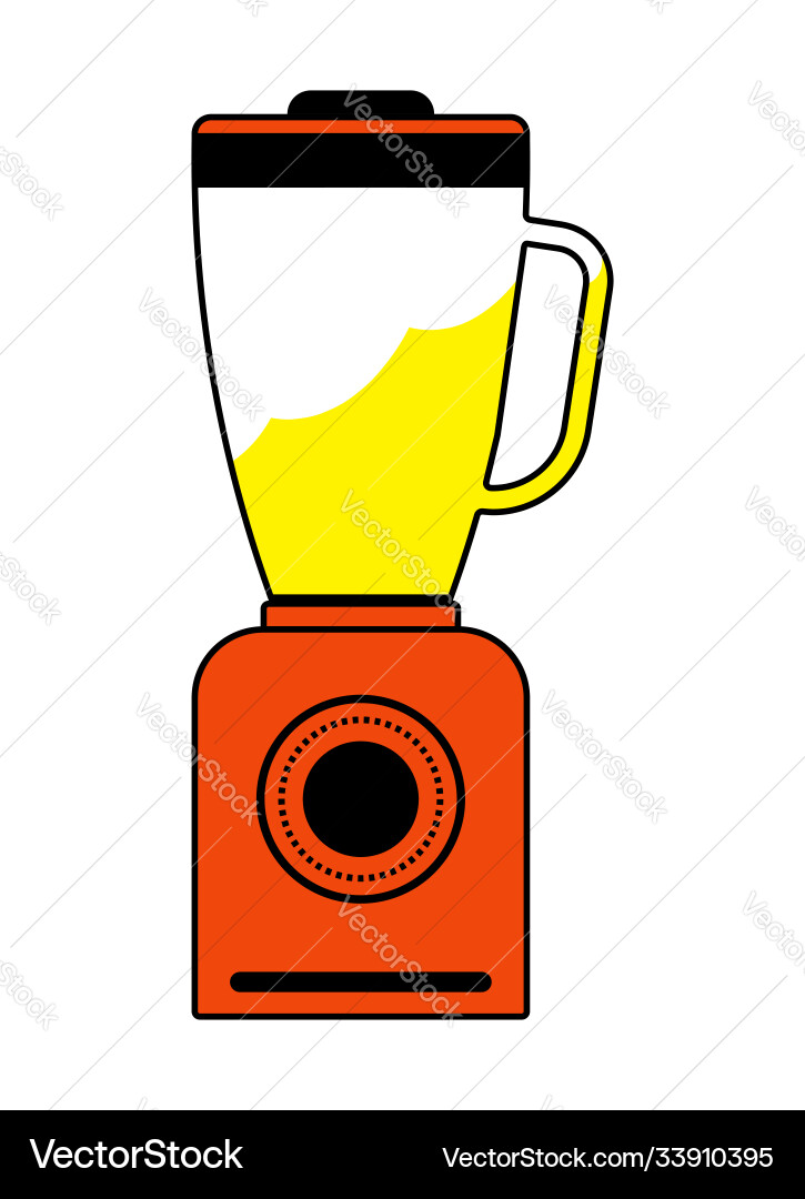 Blender icon in color linear style on a white Blender icon in color linear style on a white vector image