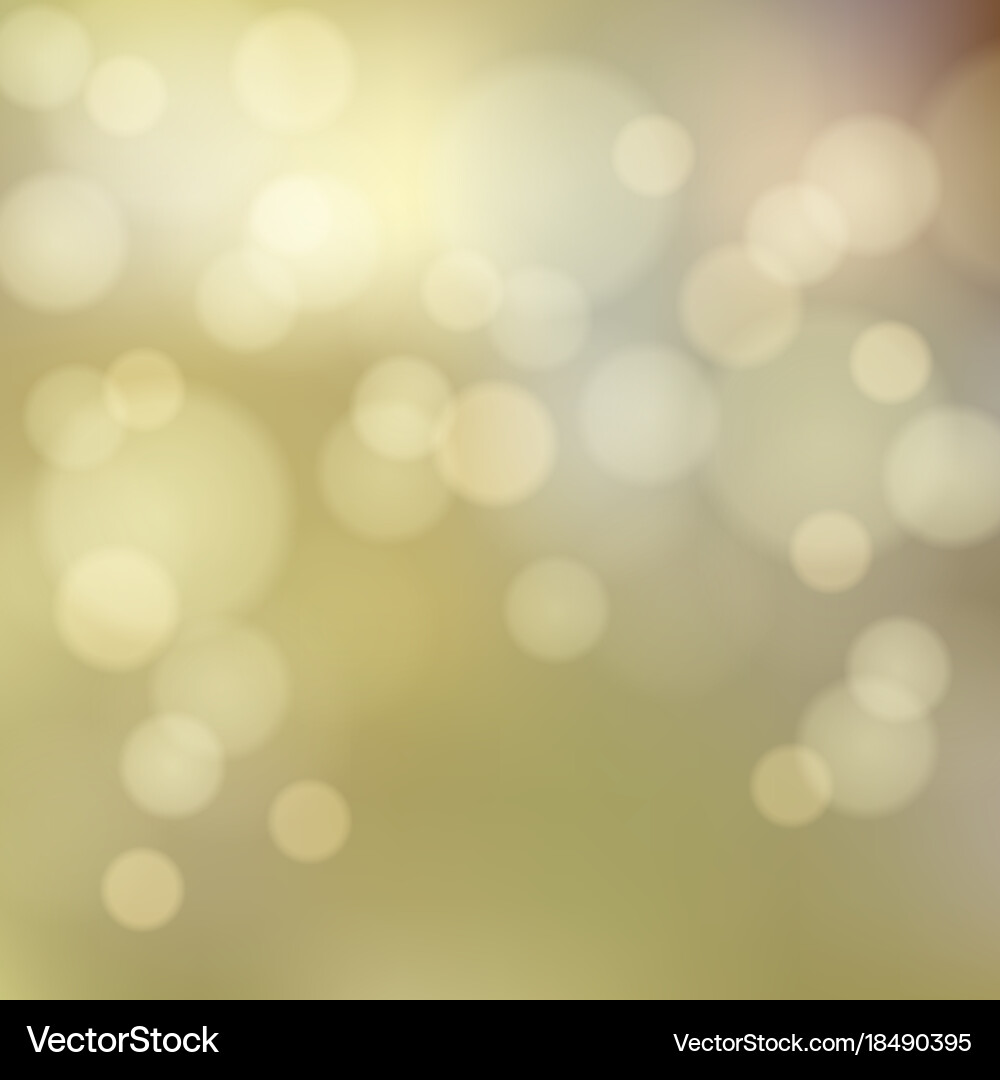 Blurred background with bokeh effect vector image
