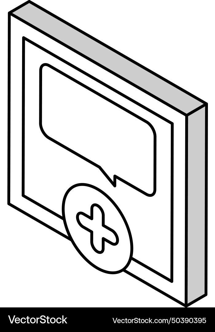 Chatting with user ugc isometric icon Vector Image