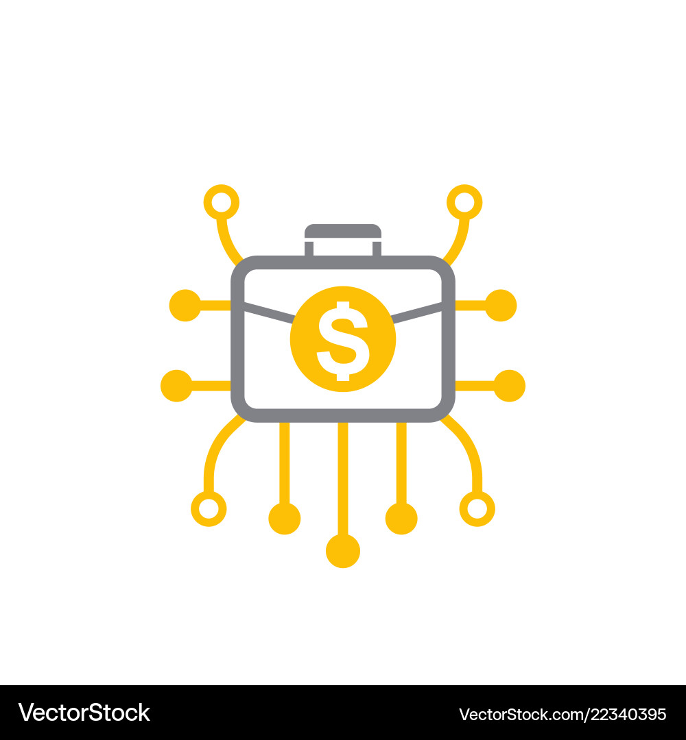 Diversified portfolio icon Diversified portfolio icon vector image