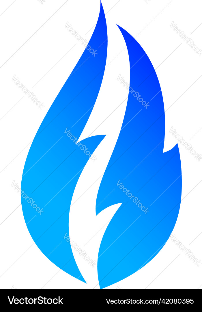 Feuerflammen setzen blaue Icons Feuerflammen setzen blaue Icons vektorbild
