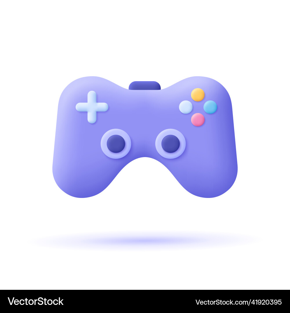 Joystick gamepad game console or controller vector image