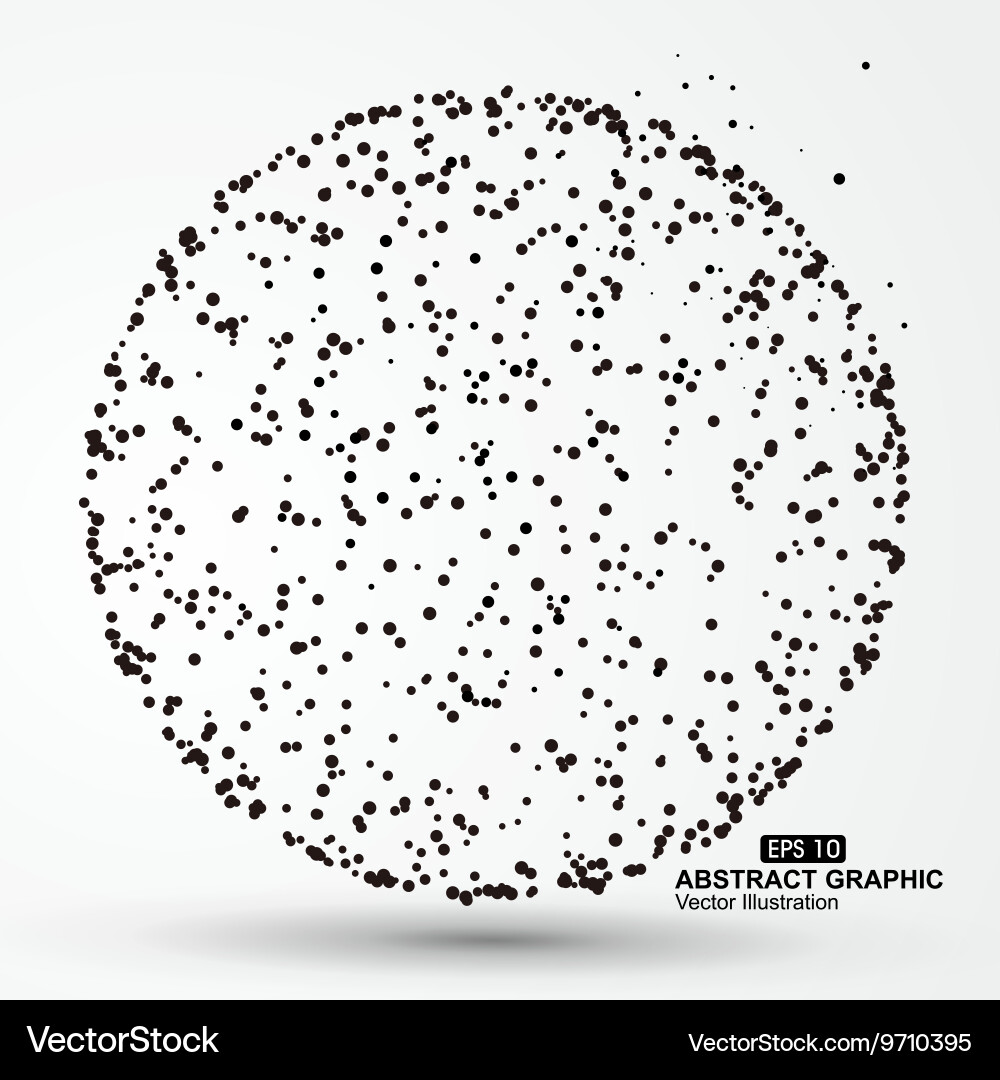 Point and curve constructed the sphere wireframe vector image