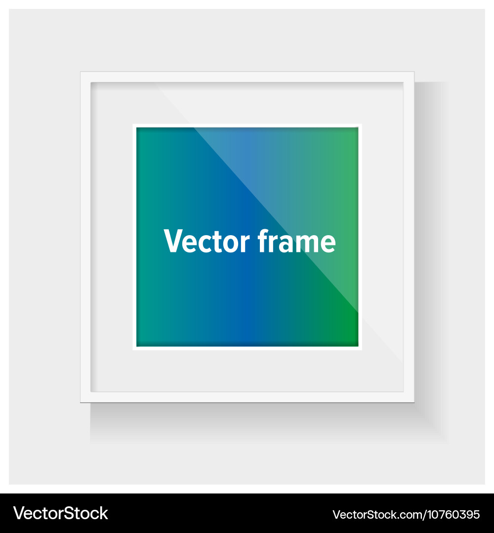 Square frame with colorful abstract Vector Image